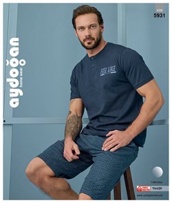Комплект мужской футболка шорты - фото 10182