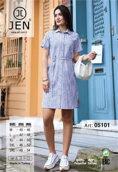Платье-рубашка Jen05101 - фото 10776