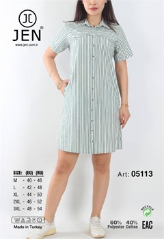 Платье-рубашка Jen05113 - фото 10865