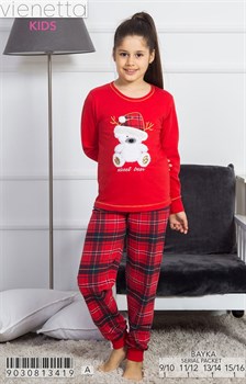 Пижама подростковая байка - фото 6690