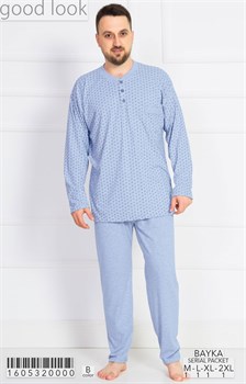 Пижама мужская байка - фото 6735