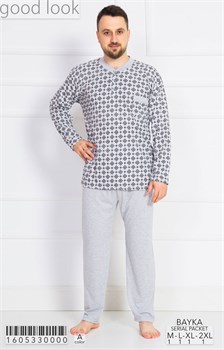 Пижама мужская байка - фото 6737