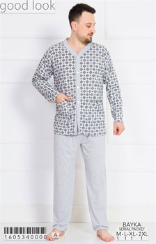 Пижама мужская байка - фото 6741