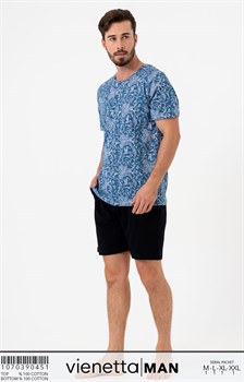 Комплект мужской футболка шорты - фото 8569