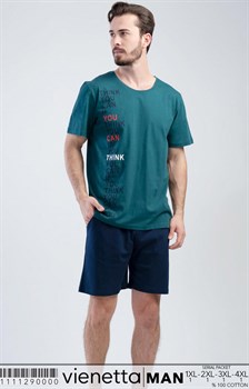 Комплект мужской футболка шорты - фото 9501